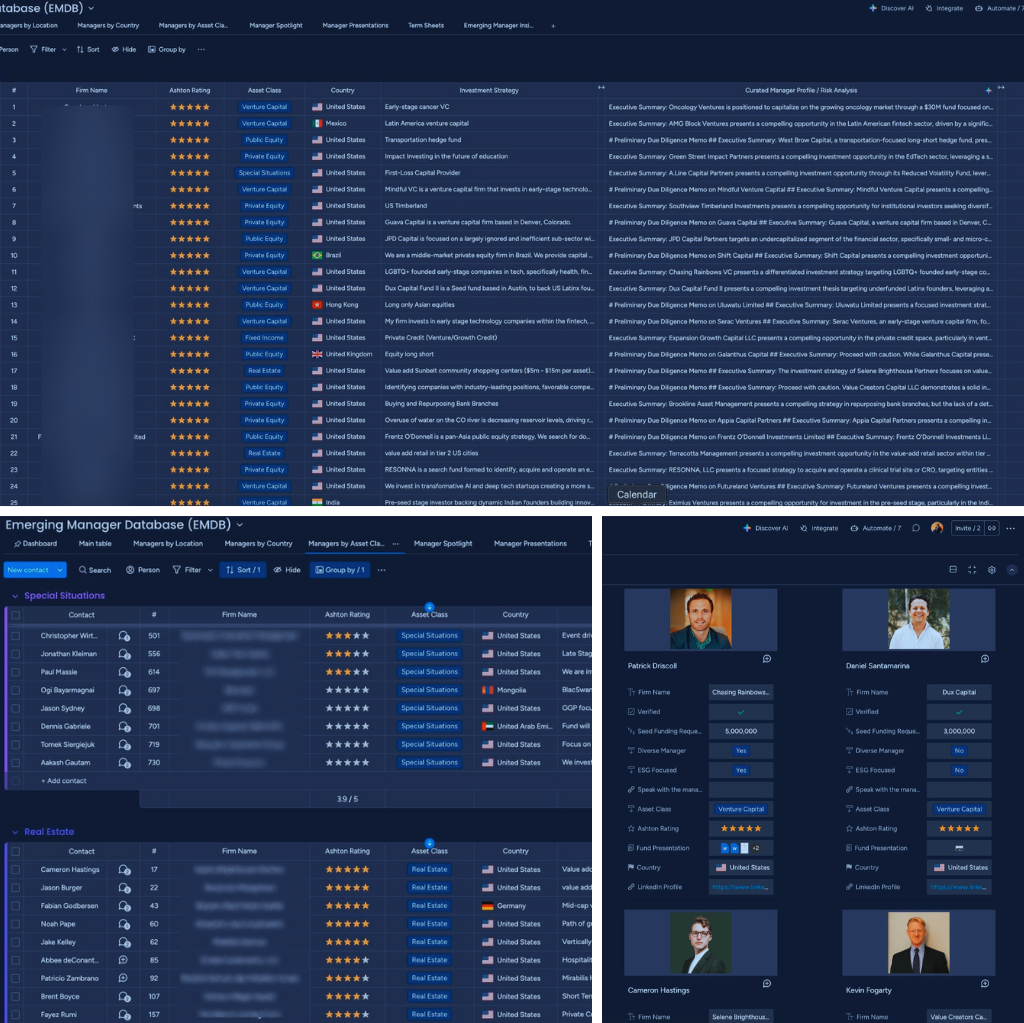 Stylized data chart representing AlphaSeek's institutional-grade due diligence on alternative investments like private equity and venture capital.